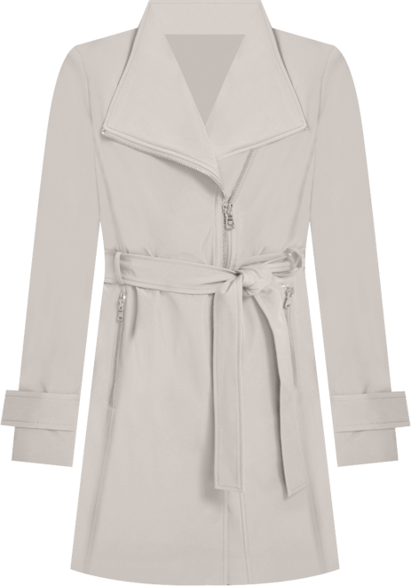Women's Long Sleeve Belted Wrap Coat