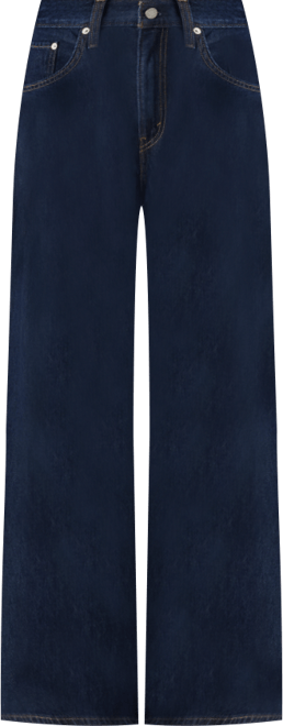 Women's Cinch-Waist Lightweight Baggy Jeans