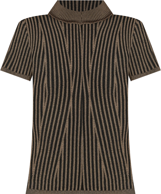 Women's Transfer Rib Mock-Neck Sweater