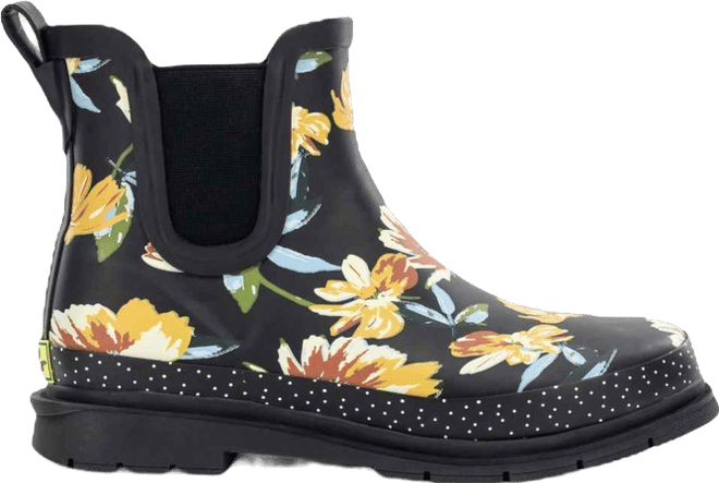 Womens Floral Chelsea Rain Boot
