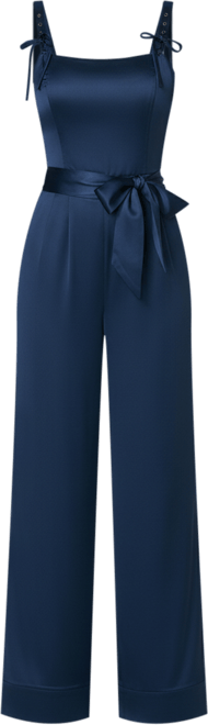 Women's Luxe Satin Ultra Wide Leg Jumpsuit