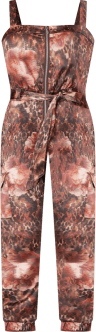 Women's Zip Front Jogger Jumpsuit