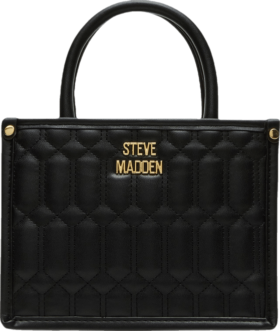 NIKO Bag Black Large Top-Handle Quilted Crossbody Handbag