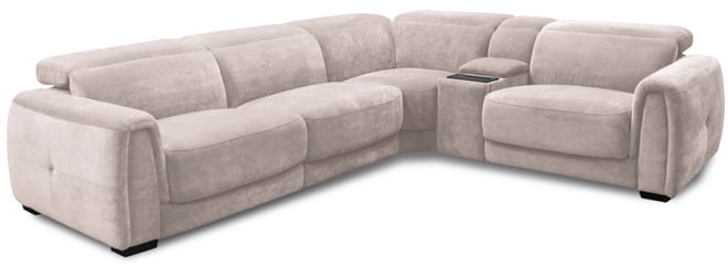 Brownell 5-Pc. L-Shape Sectional with 2 Power Motion Chairs & 1 Console, Exclusively at Macy's