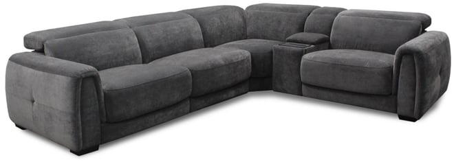 Brownell 5-Pc. L-Shape Sectional with 2 Power Motion Chairs & 1 Console, Exclusively at Macy's