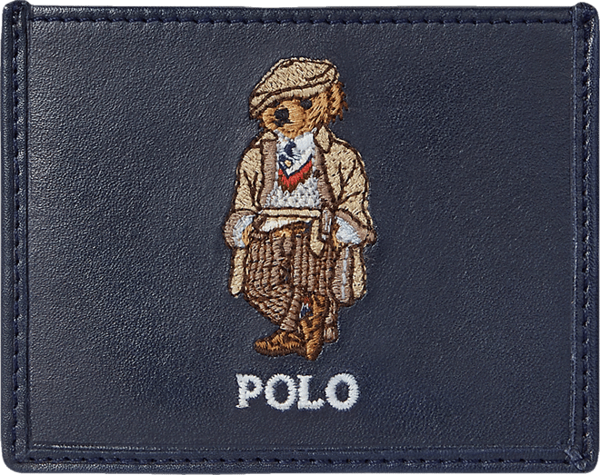 Men's Polo Bear Leather Card Case