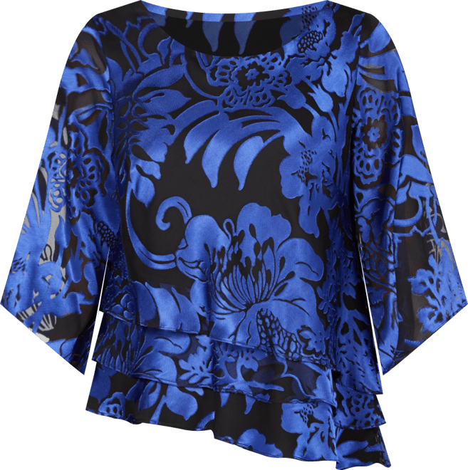 Printed Tiered Blouse