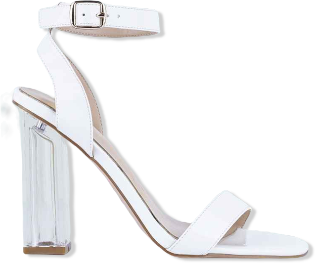 Poloma Clear Block Heel Party Sandals Women