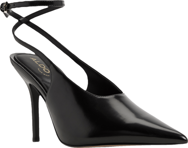 Women's Lisandre High-Vamp Ankle-Wrap Heeled Pumps