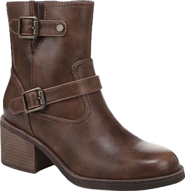 Women's Maeve Round Toe Block Heel Rugged Short Boots