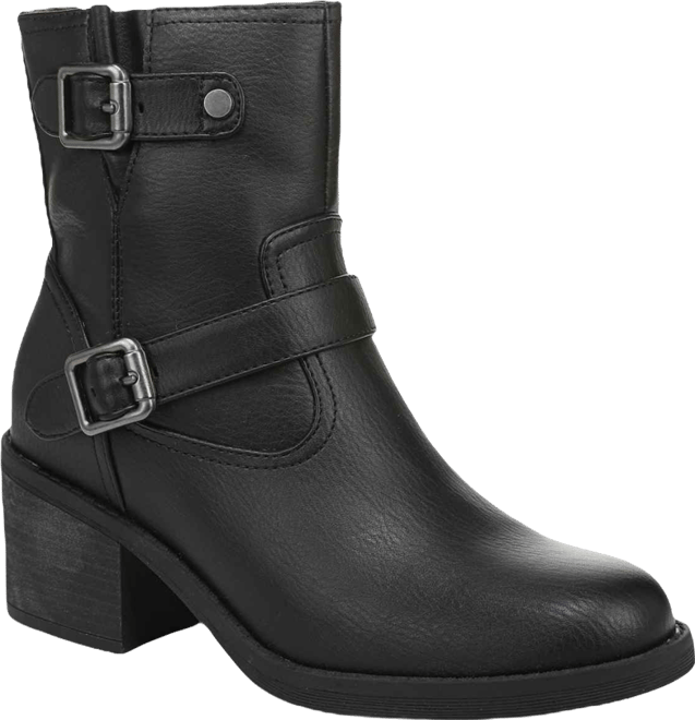 Women's Maeve Round Toe Block Heel Rugged Short Boots
