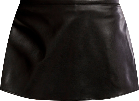 Paradise Found Faux Leather Skort