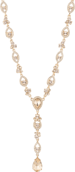 Givenchy Gold-Tone Crystal Y Necklace - Macy's