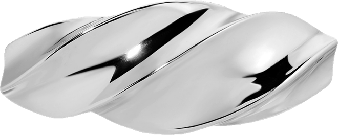 Silver Twist Barrette