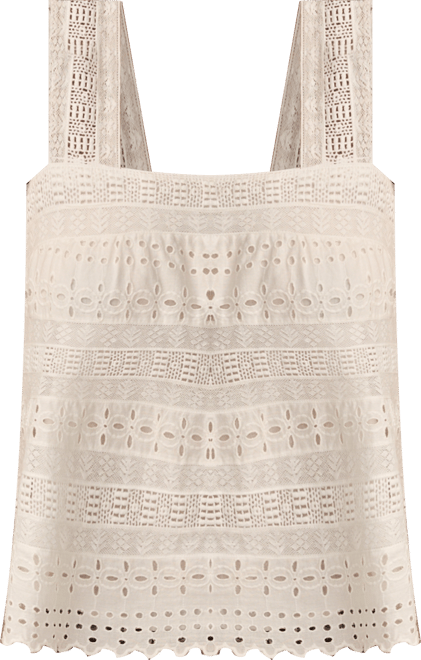 Women's Eyelet Swing Tank Top