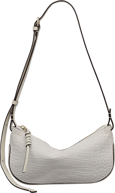 The Iris Faux Croc Small Zip Top Crossbody Bag