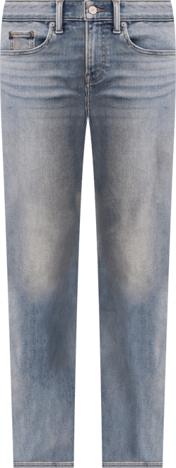 Women's Mid Rise Curvy Straight Jeans