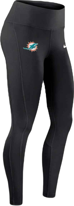 Women's Black Miami Dolphins Primetime Epic Fast Performance Leggings