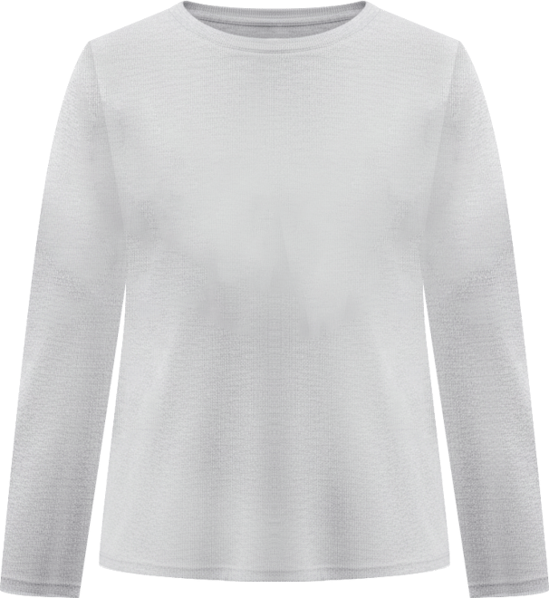 June + Vie Women's Plus Size Ribbed Crewneck Top
