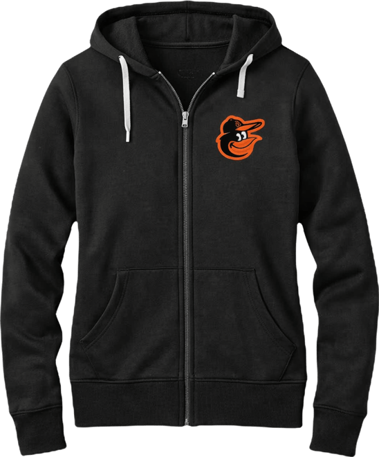 Women's Black Baltimore Orioles Victory Full-Zip Hoodie