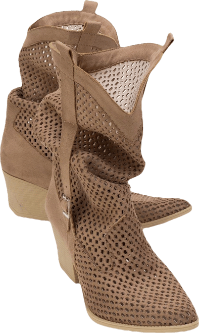 Larry Elasticated Block Heel Boot
