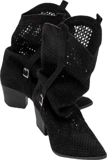 Larry Elasticated Block Heel Boot