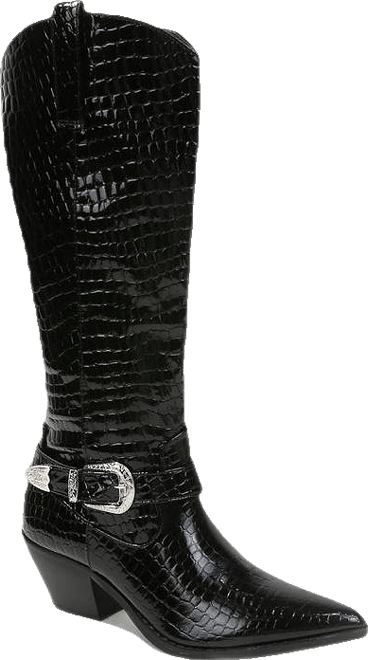 Tristen Croco-Print Western Boots