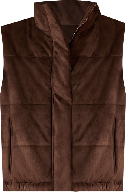 Women's Swirls Faux Leather Vest