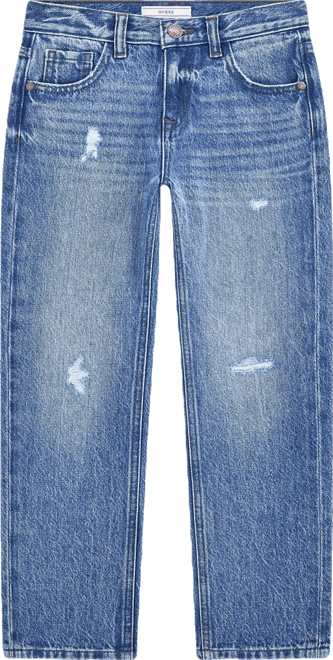 Big Boys Distressed Straight Fit Denim Jeans