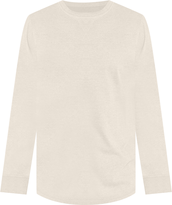 Men's Brushed Long Sleeve Crewneck T-Shirt