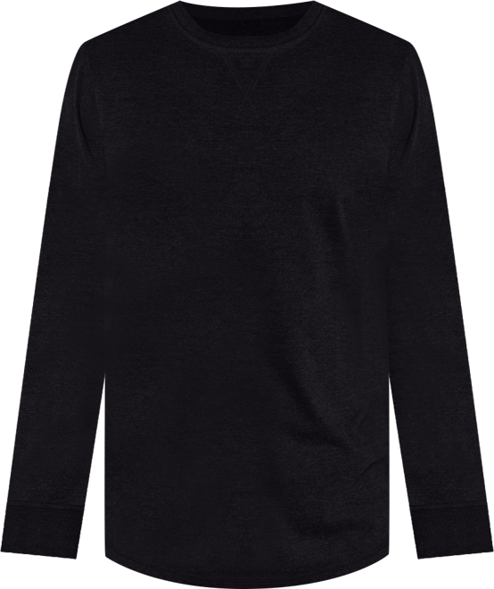 Men's Brushed Long Sleeve Crewneck T-Shirt