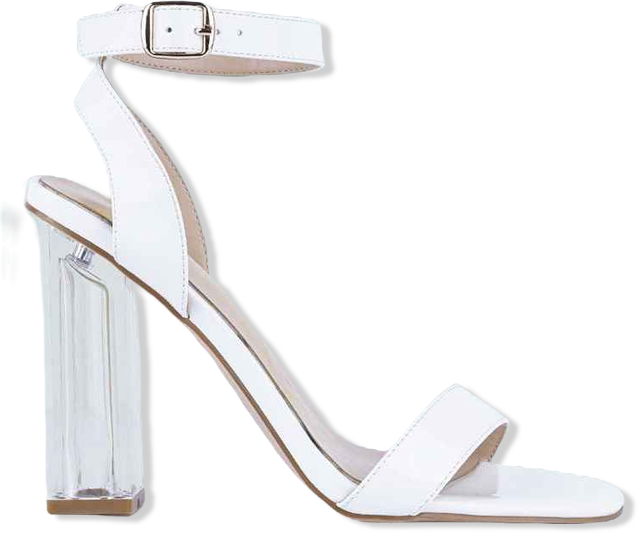 Poloma Clear Block Heel Party Sandals Women