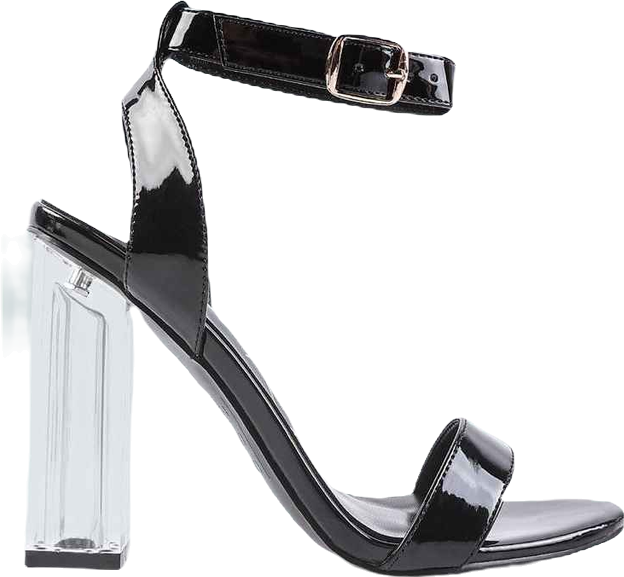 Poloma Clear Block Heel Party Sandals Women