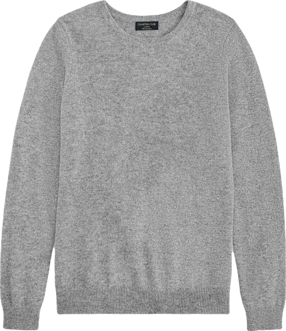 Women's Long-Sleeve 100% Cashmere Crewneck Sweater, Macy's Exclusive