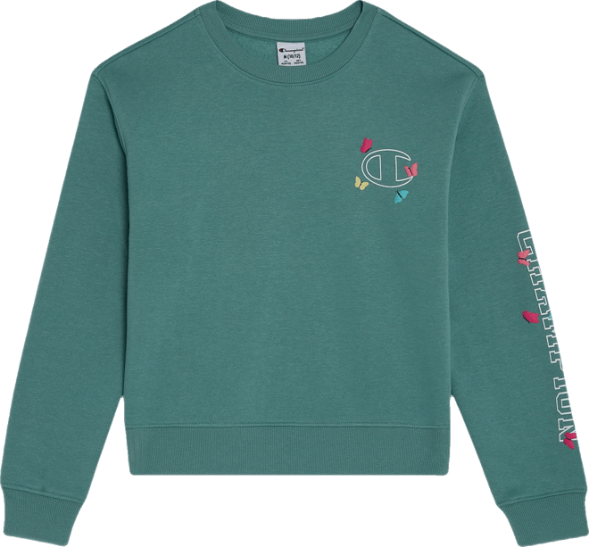 Big Girls Pullover Crewneck Sweatshirt