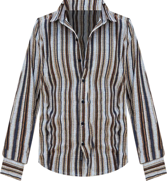 Men's Multitrack-Striped Shirt