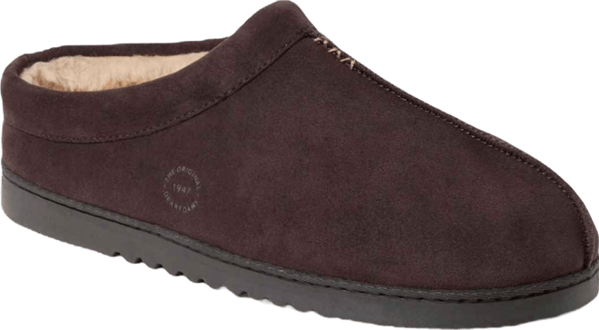 Men's Dean Genuine Suede Clog House Shoe Slipper