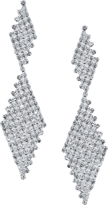 Silver-Tone Cup Chain Kite Earrings, Macy's Exclusive