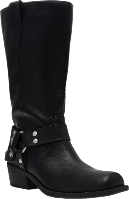 Women's Tanzy Wide Calf Tall Harness Moto Engineer Boots