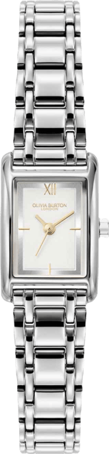 Women's Mini Grove Silver Tone Stainless Steel Bracelet Watch, 16mm