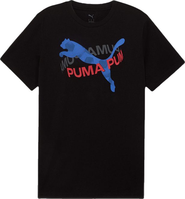 PUMA Mens Crew Neck Short Sleeve Regular Fit Graphic T-Shirt