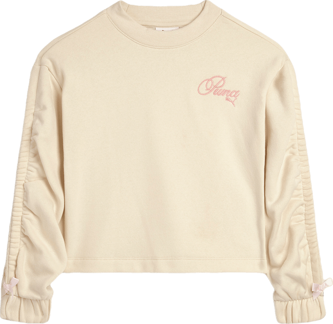 PUMA Bow Society Big Fleece Crewneck Sweatshirt, Kids