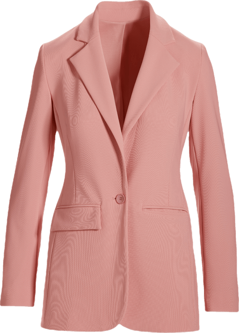 Beyond Travel Classic Boyfriend Blazer Bridal Rose