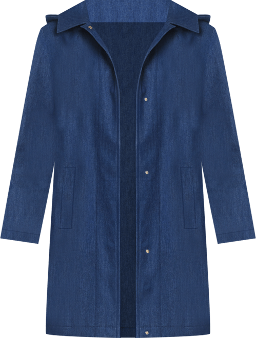 Women's Hooded A-Line Coat