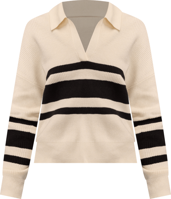 Women's Rugby Polo Long-Sleeve Sweater