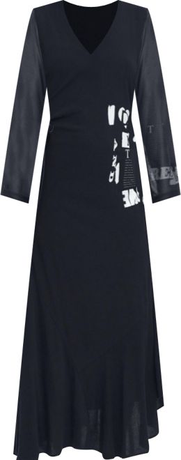 Women's Ruched newspaper dress