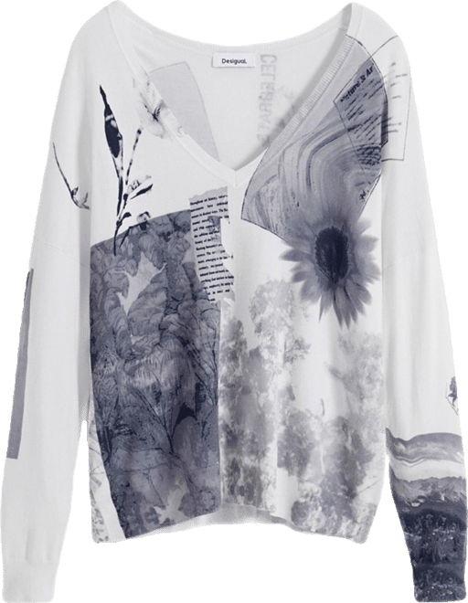 Women's Fine collage sweater