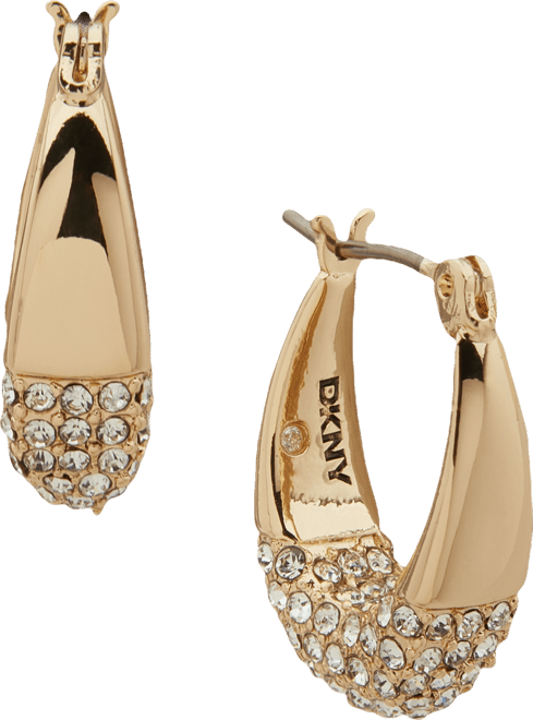 Pave Dipped Hoop Earrings