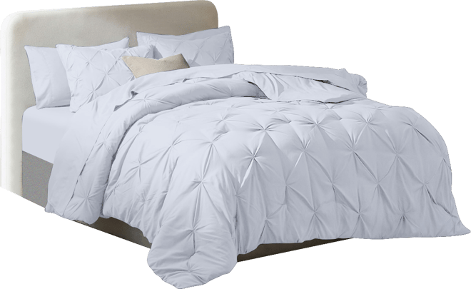 Luxury Soft Pinch Pleat 7-Pc. Comforter Set, Queen