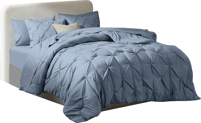 Luxury Soft Pinch Pleat 7-Pc. Comforter Set, Queen